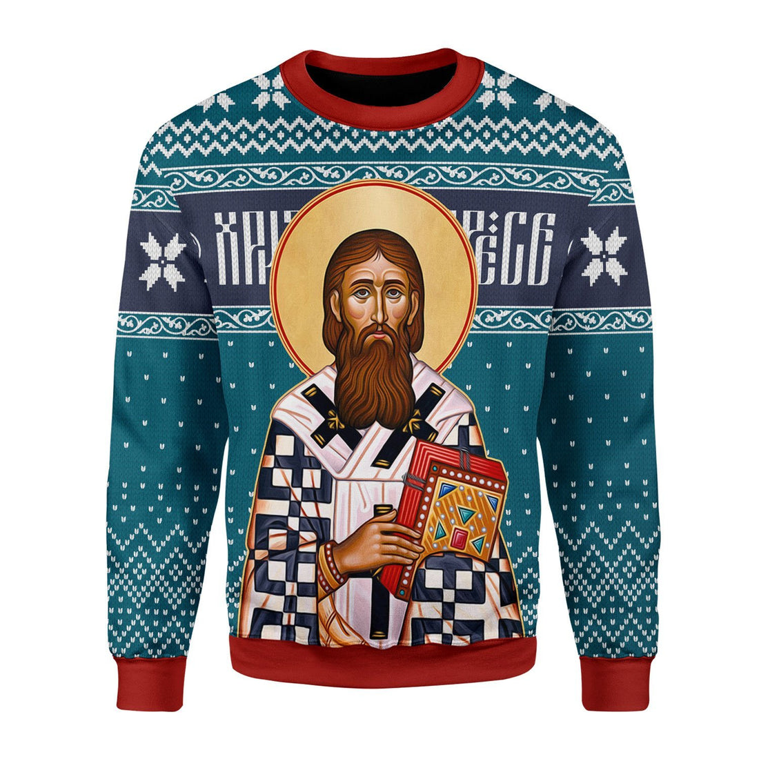 HumansBold Unisex Tops Pullover Sweatshirt St. Sava 3D Apparel