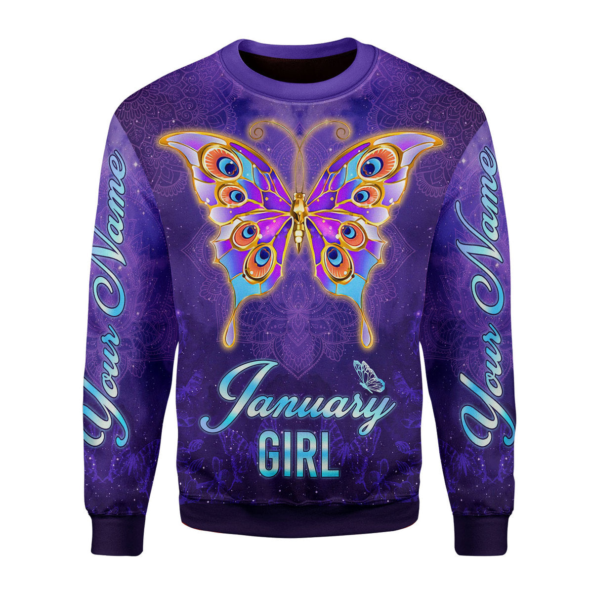 CustomsPig Personalized Tops January Girl All Over Printed