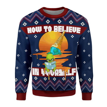HumansBold Unisex Sweatshirt How to Believe In Yourself 3D Apparel