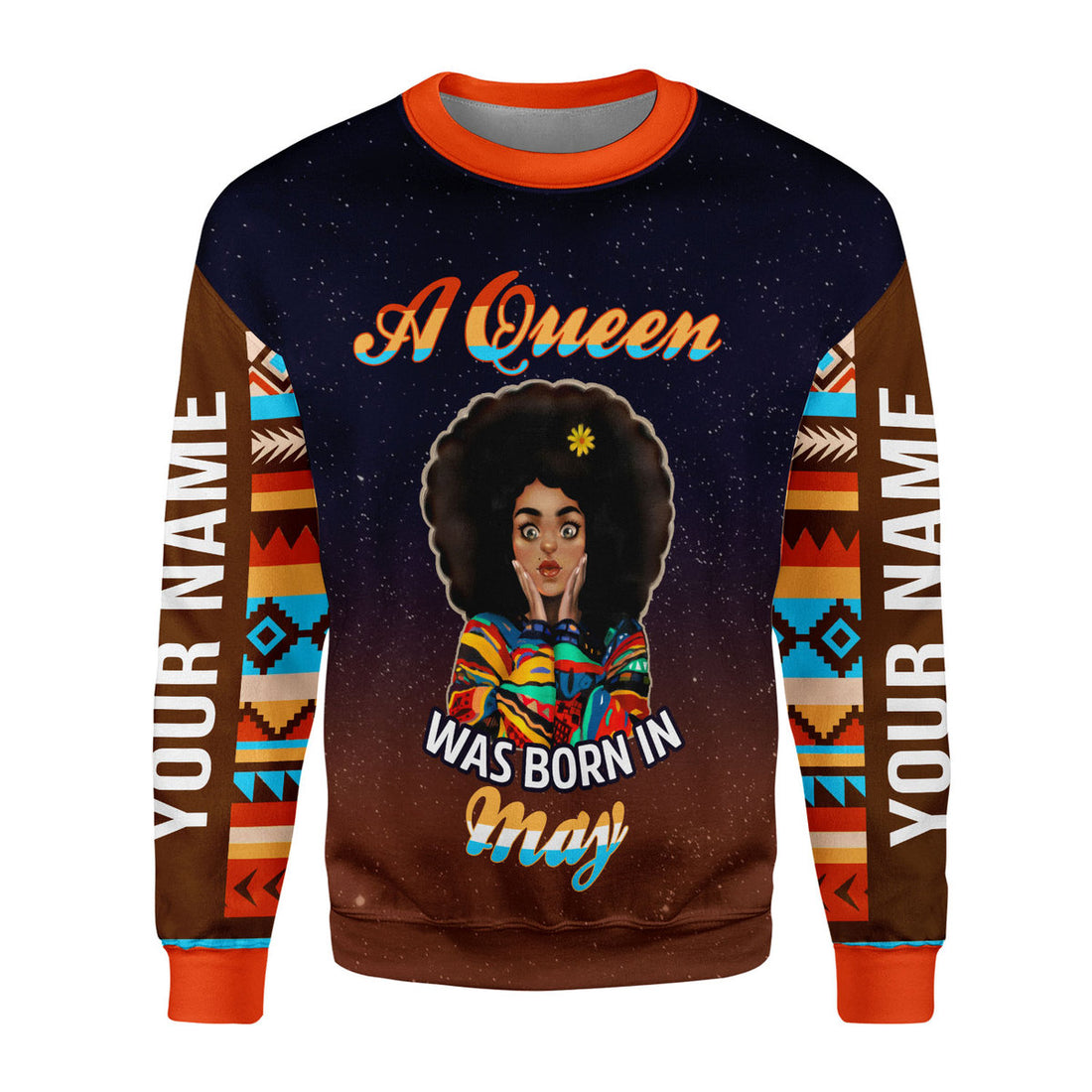 CustomsPig Personalized Ugly Sweater May Girl All Over Printed
