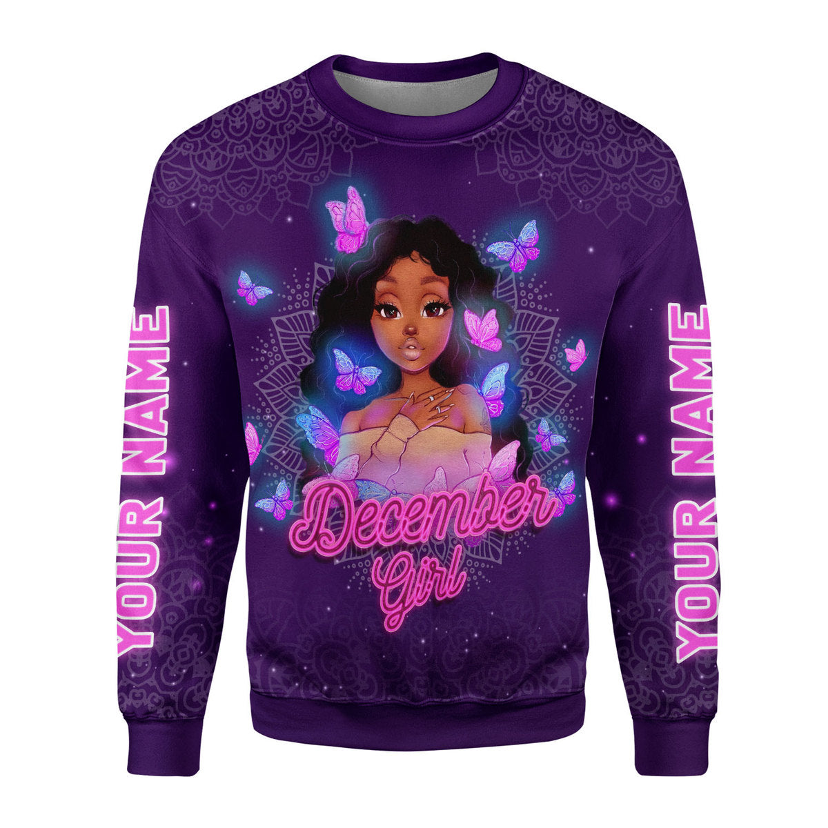 Customspig Personalized Tops December Girl All Over Printed