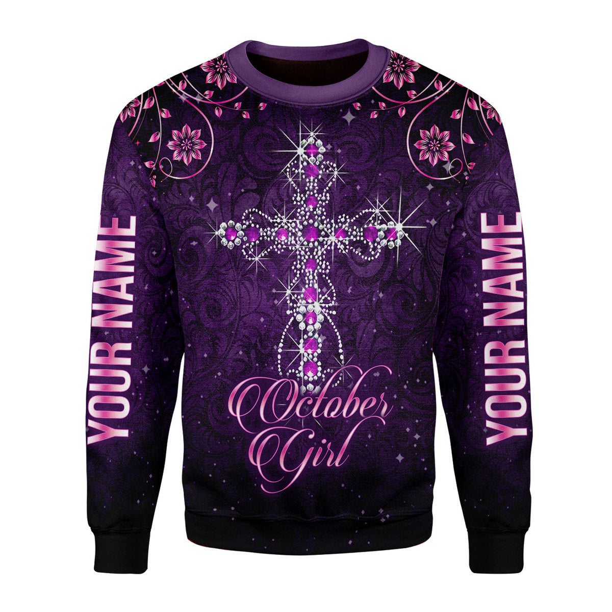 CustomsPig Personalized Tops I Am An October Girl All Over Printed