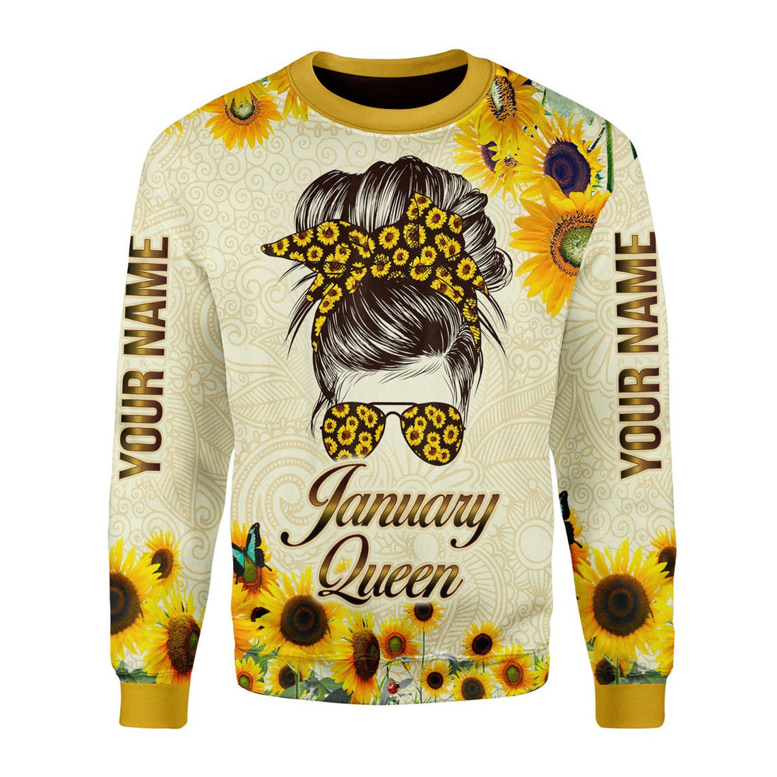 Personalized Tracksuit January Queen  All Over Printed