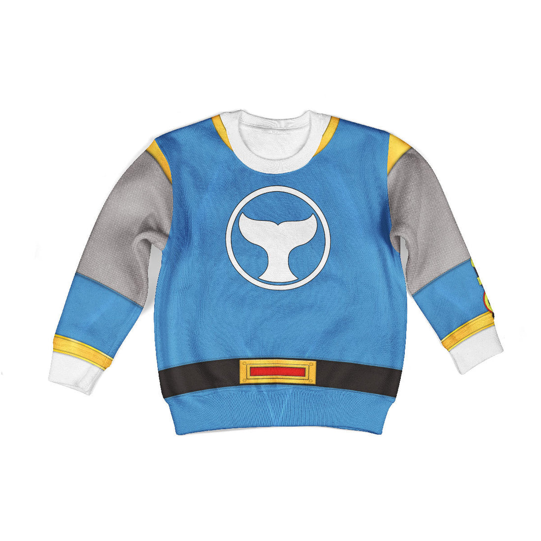CustomsPig Power Rangers Ninja Storm Blue Ranger Costumes Hoodie Sweatshirt T-shirt Kid Tops