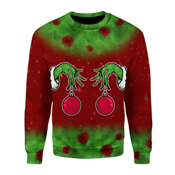 Customspig Christmas Sweater Grinch 3D Apparel