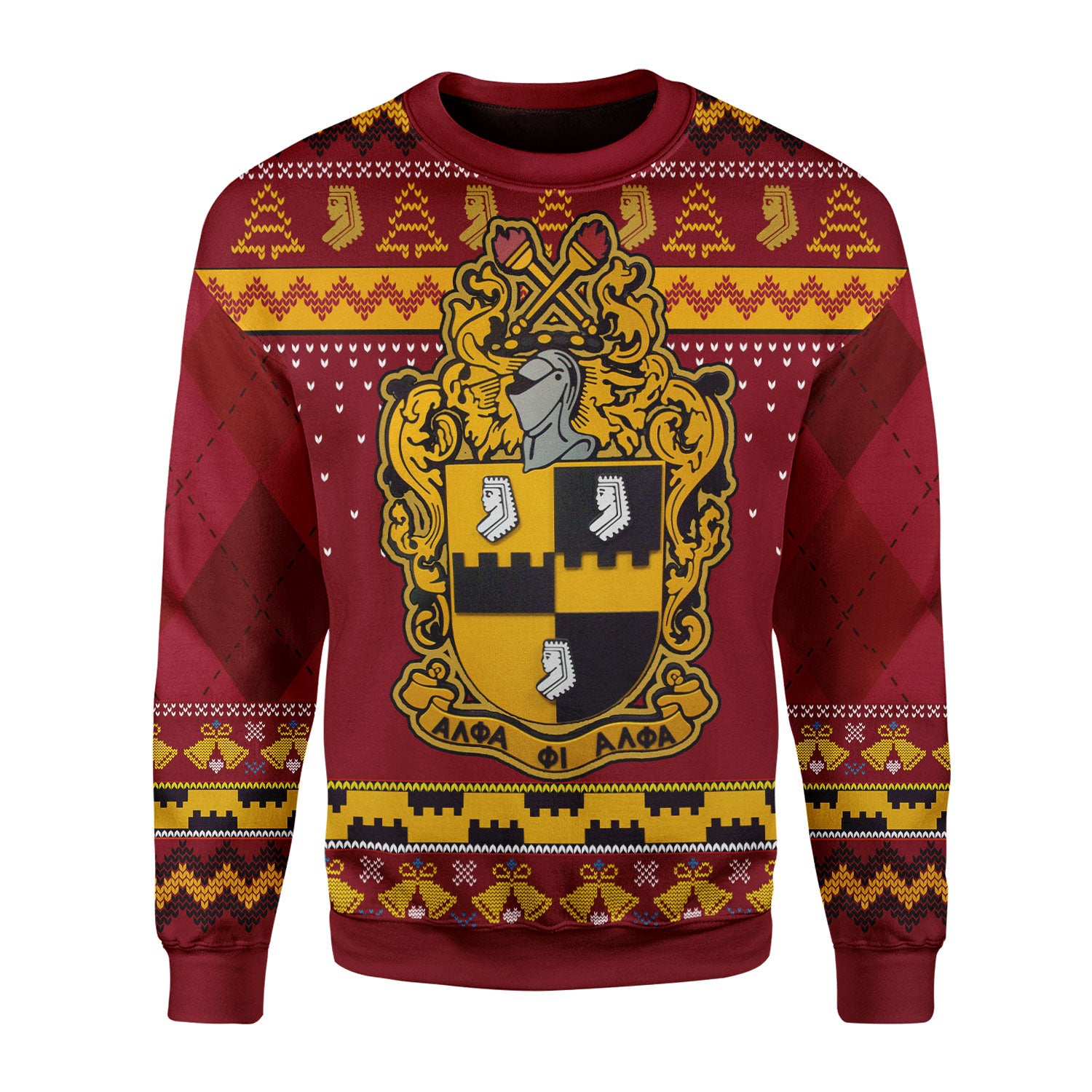 Customspig Christmas Sweater Alpha Phi Alpha 3D Apparel