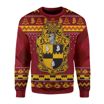 Customspig Christmas Sweater Alpha Phi Alpha 3D Apparel