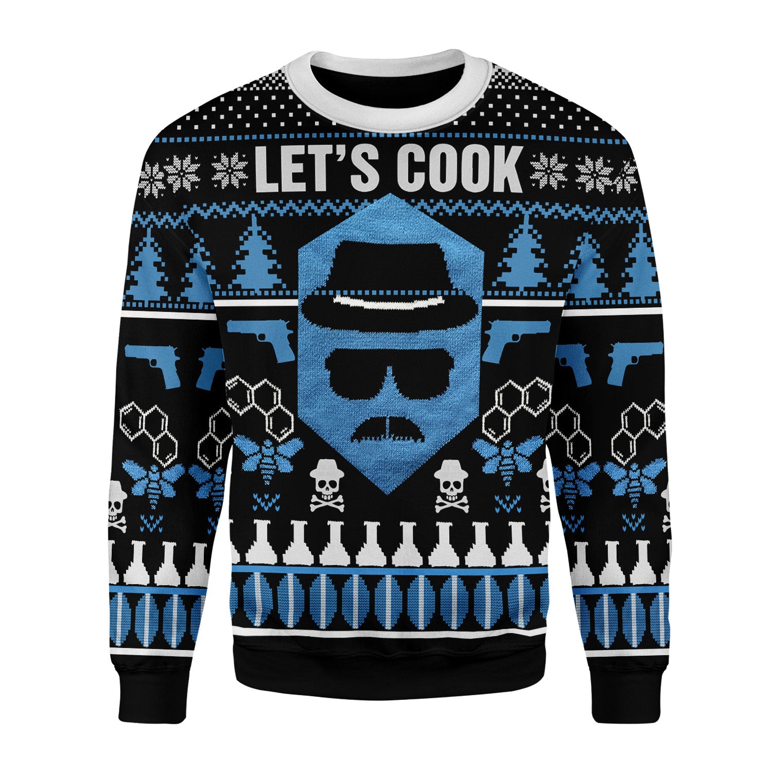 Customspig Christmas Sweater Let's Cook 3D Apparel