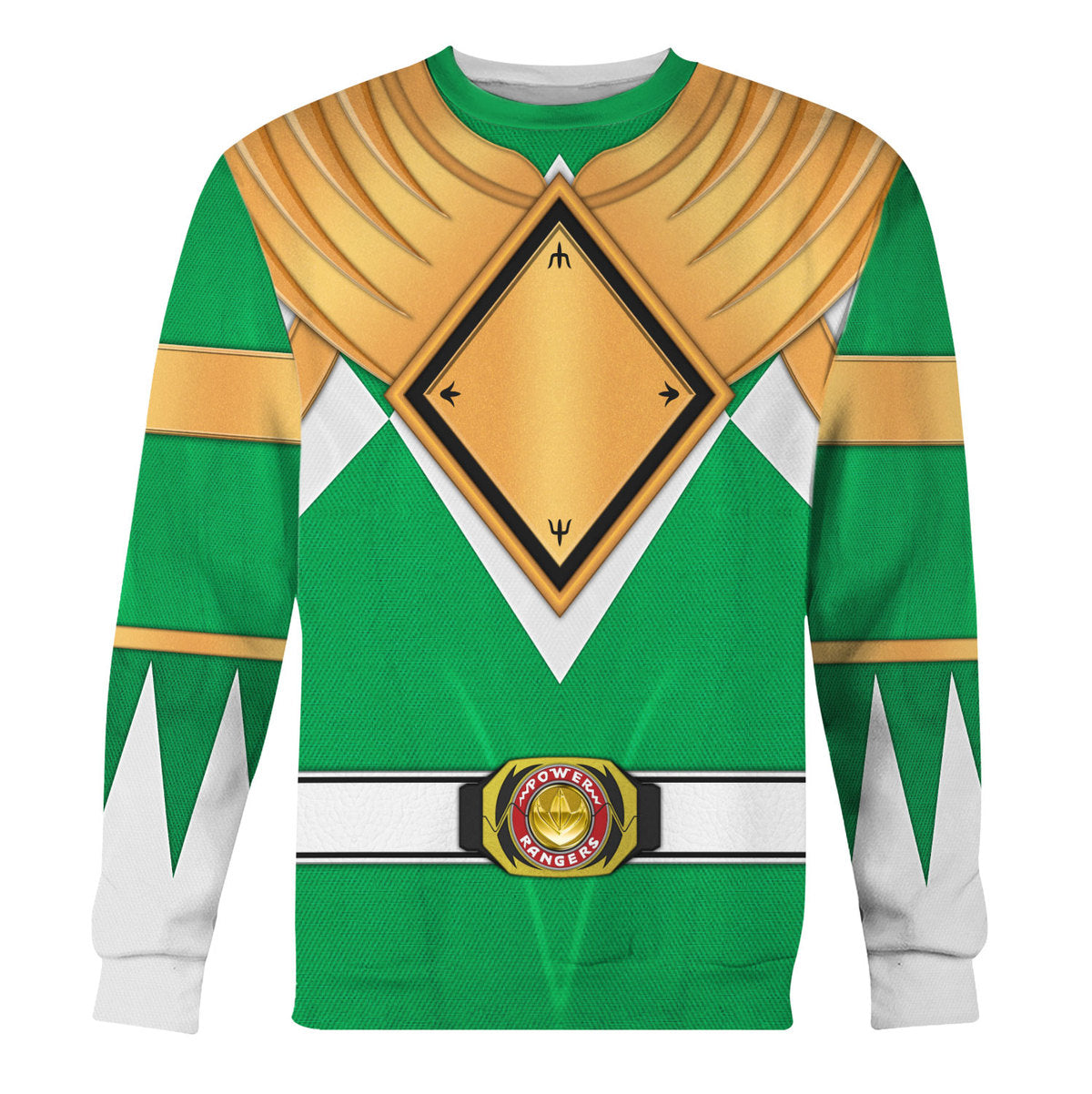 Green Ranger Dragon Shield  Morphin Power Rangers Cosplay Tracksuit