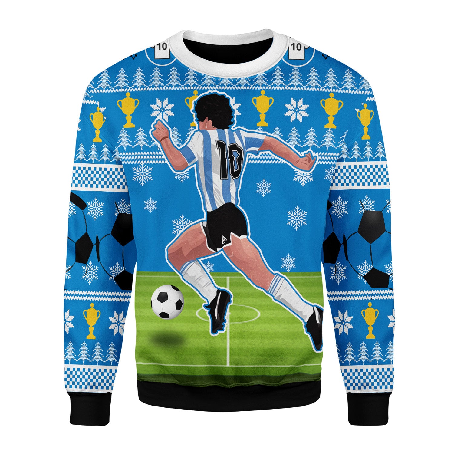 Customspig Christmas Sweater The Golden Boy 3D Apparel
