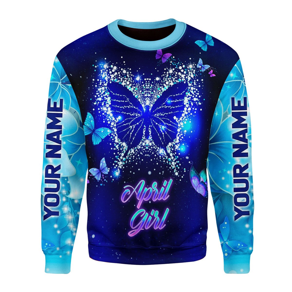 Personalized Tracksuit April Girl All Over Printed