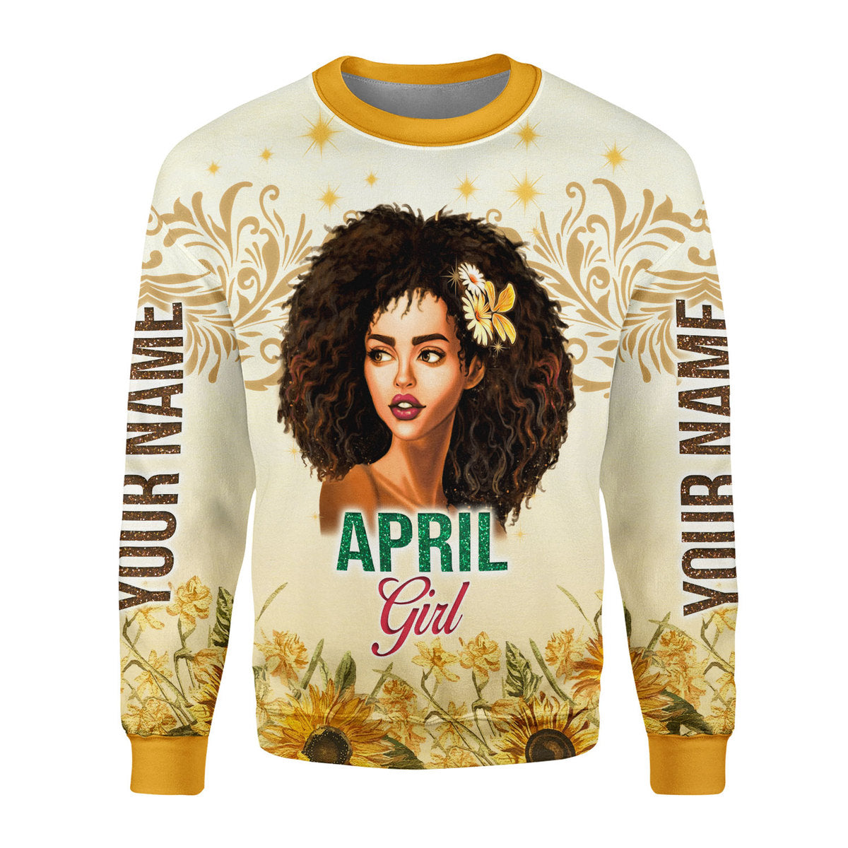 CustomsPig Personalized Tops April Girl All Over Printed