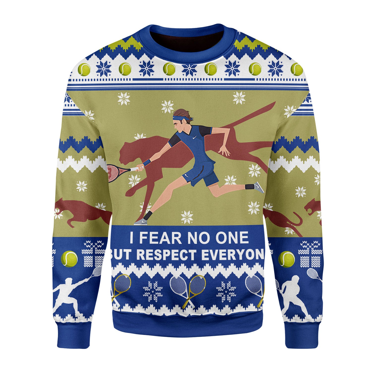 Customspig Christmas Sweater Respect Everyone 3D Apparel