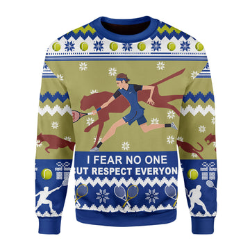 Customspig Christmas Sweater Respect Everyone 3D Apparel