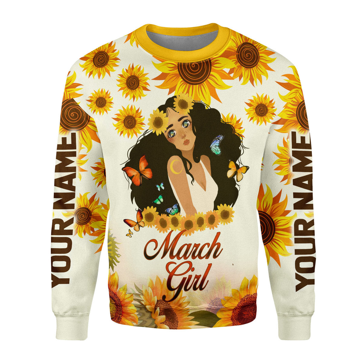 CustomsPig Personalized Tops March Girl All Over Printed