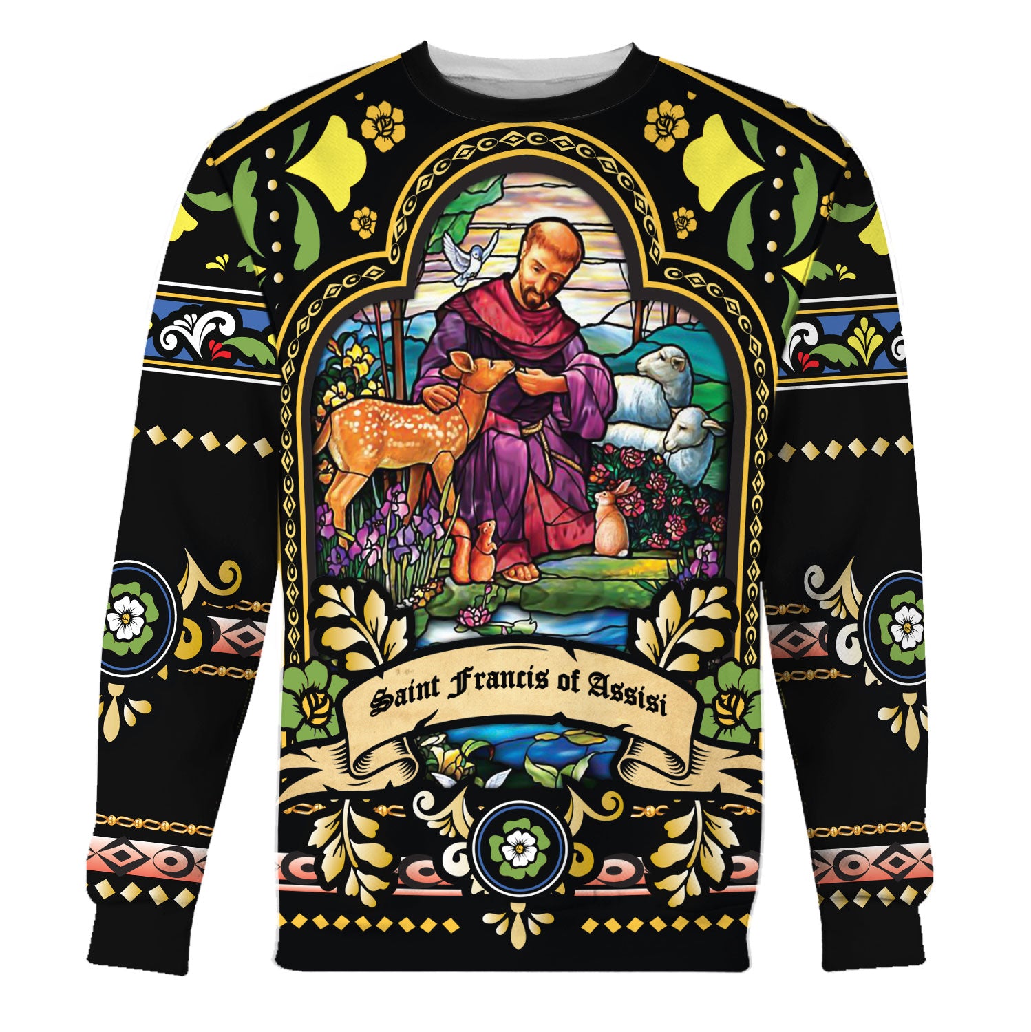 Tracksuit Tops Pullover Sweatshirt St. Francis of Assisi 3D Apparel