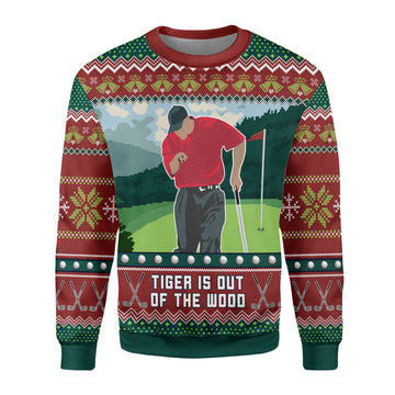 Customspig Christmas Sweater Tiger Is Out Of The Wood 3D Apparel
