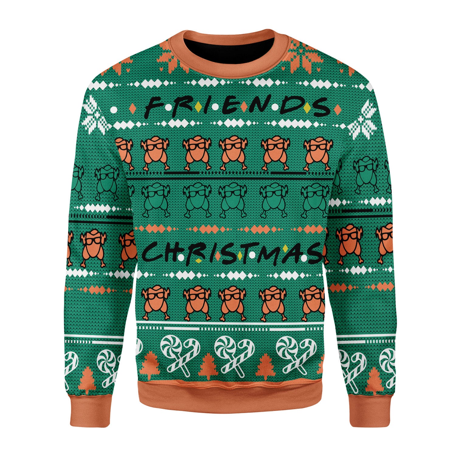 Customspig Christmas Sweater Turkey Christmas 3D Apparel