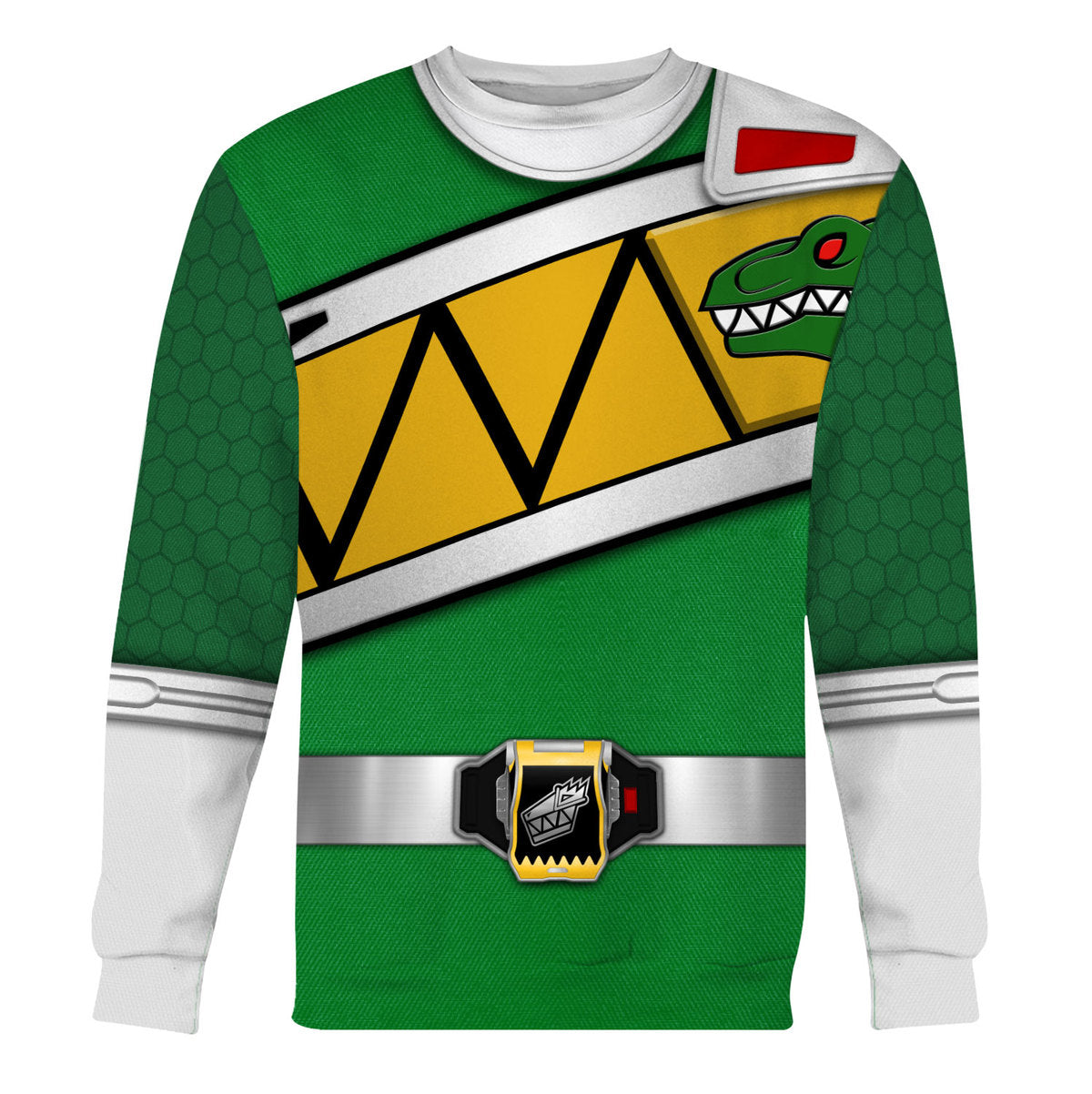 Green Ranger of the Dino Charge Rangers Cosplay Tracksuit