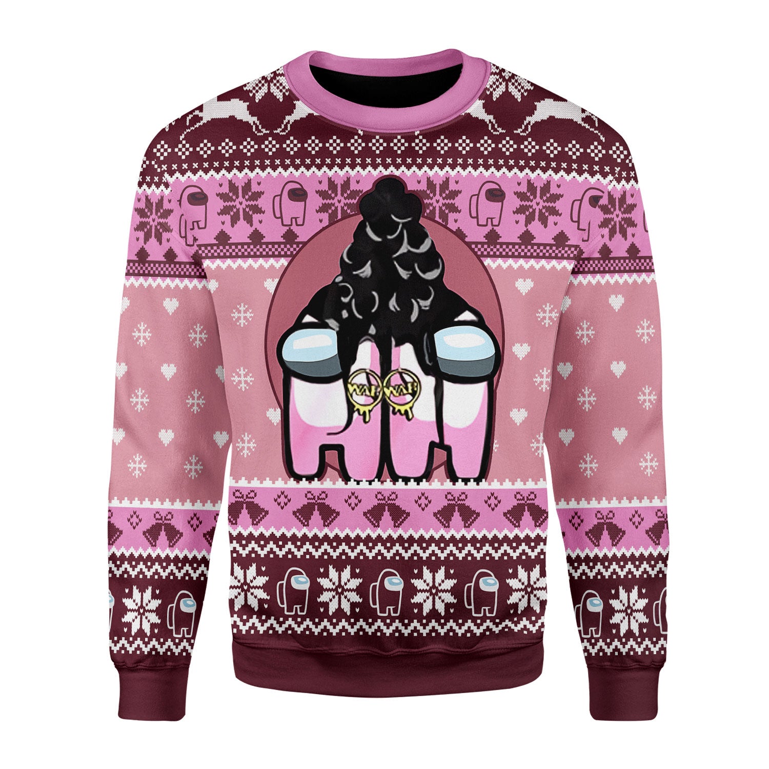 Customspig Christmas Sweater Among Us Wap 3D Apparel