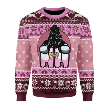 Customspig Christmas Sweater Among Us Wap 3D Apparel