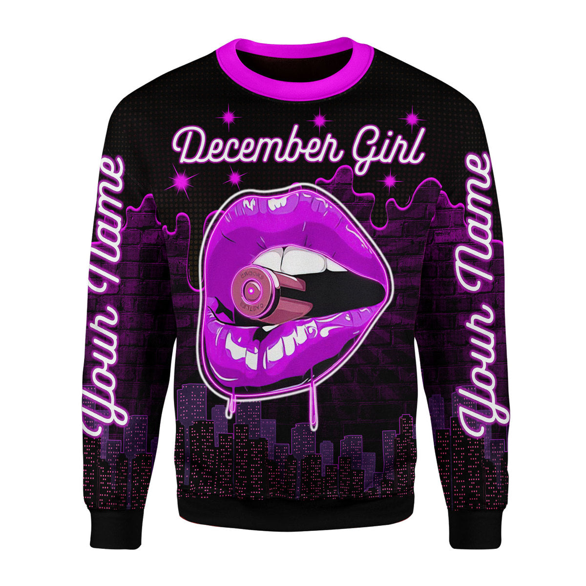 CustomsPig Personalized  Tops  I'm A December Girl All Over Printed