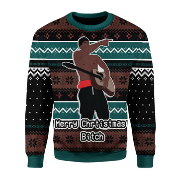 Customspig Christmas Sweater I Love You Bitch 3D Apparel