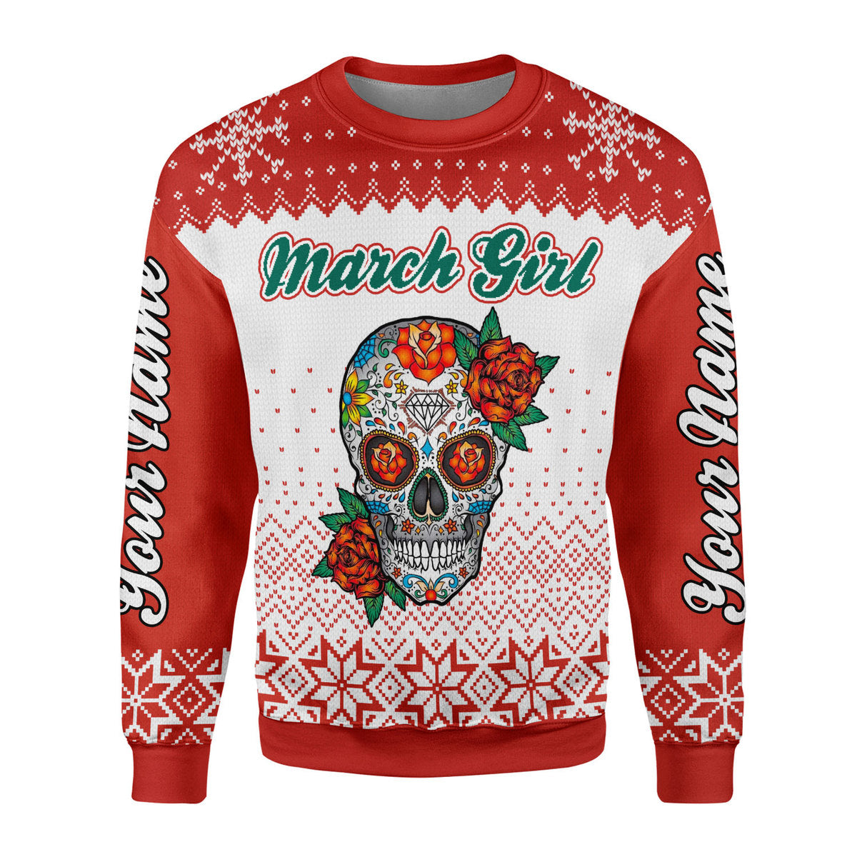 CustomsPig Personalized Tops March Girl All Over Printed