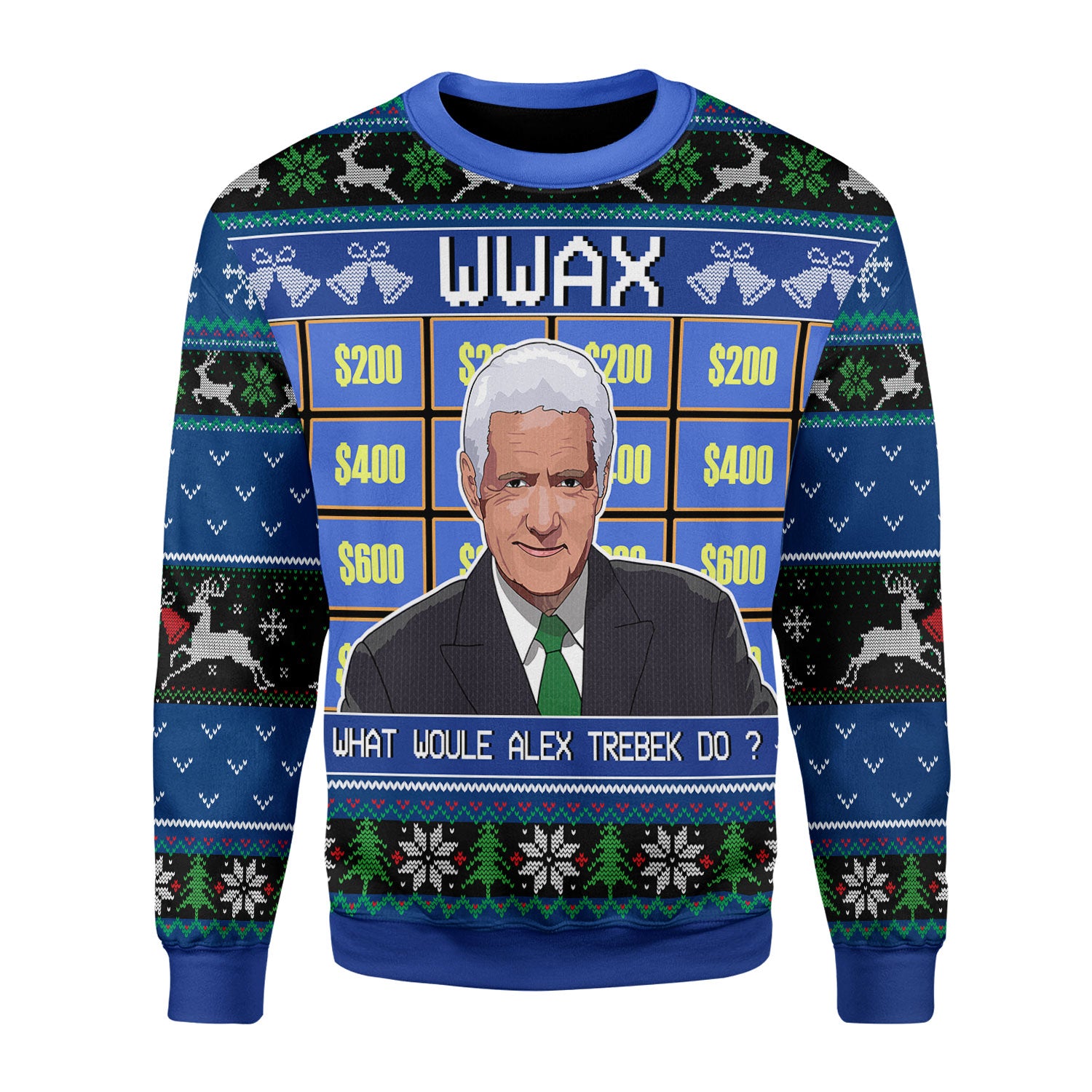 Customspig Christmas Sweater Alex Trebek 3D Apparel
