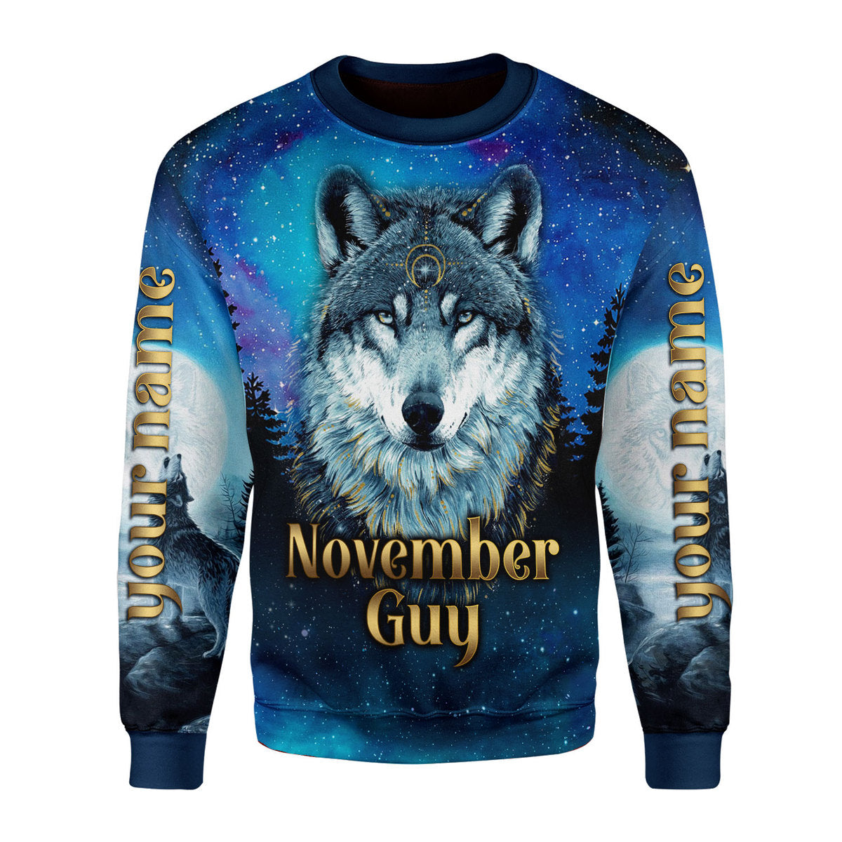 CustomsPig Personalized Ugly Sweater I Was Born In November All Over Printed