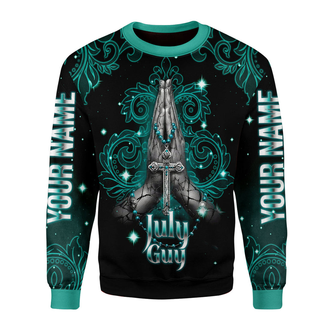 CustomsPig Personalized Ugly Sweater July Guy All Over Printed