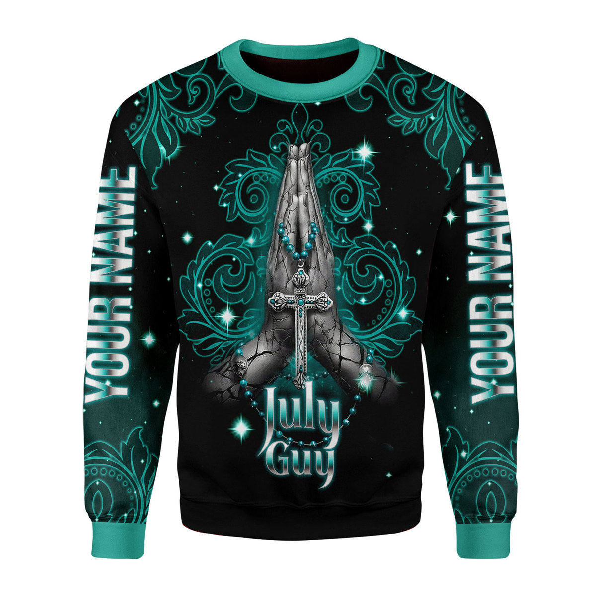 CustomsPig Personalized Ugly Sweater July Guy All Over Printed