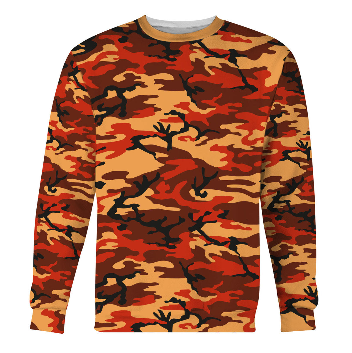 CustomsPig Flecktarn Red Brown German World War II Camouflage Patterns Costumes Hoodie Sweatshirt T-Shirt Tracksuit