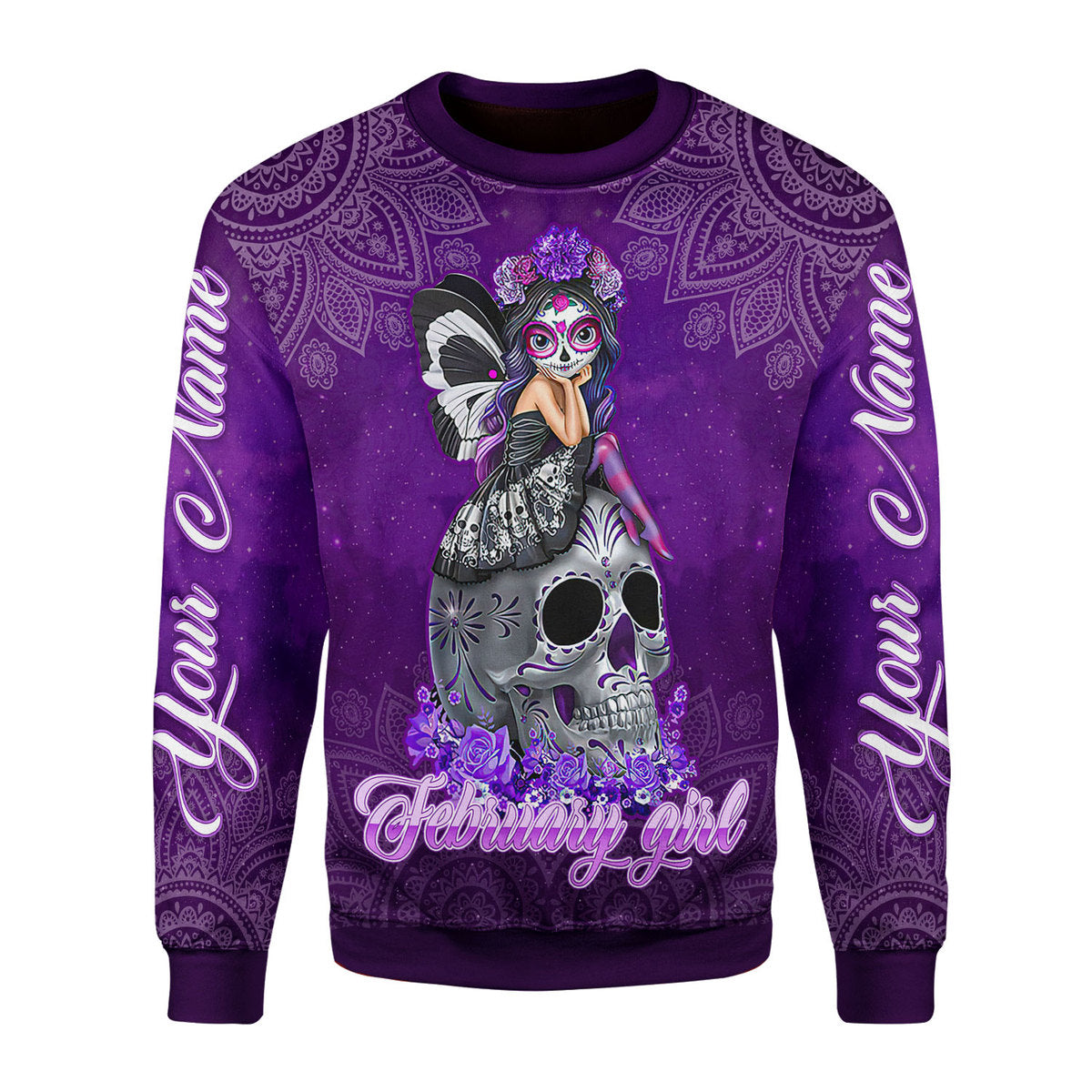 CustomsPig Personalized Tops February Girl I Have Tattoos All Over Printed