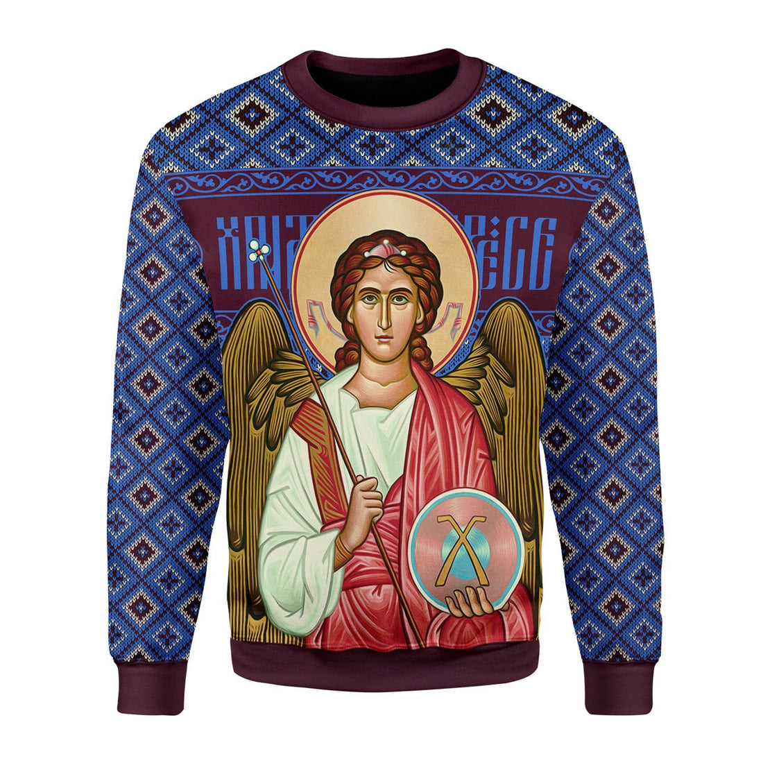HumansBold Unisex Tops Pullover Sweatshirt St. Archangel Michael 3D Apparel