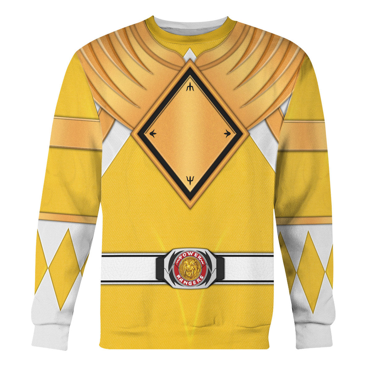 Yellow Ranger Dragon Shield  Morphin Power Rangers Cosplay Tracksuit