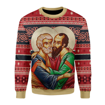 HumansBold Unisex Sweatshirt St. Apostles Peter and Paul 3D Apparel