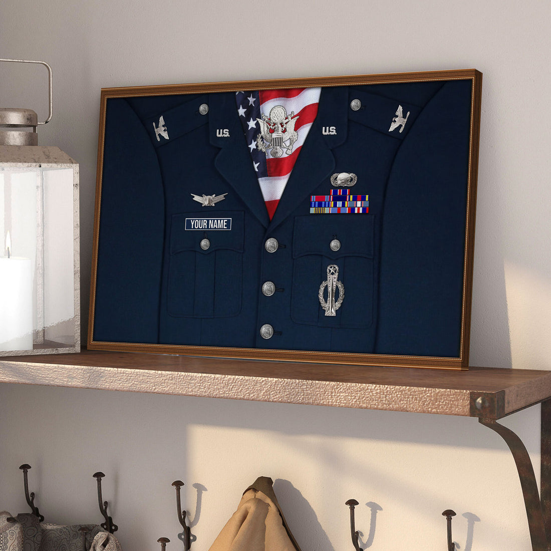 Customized Name & Rank U.S. Air Force Officer Digital File/ Poster/ Canvas