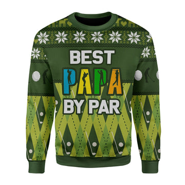HumansBold Unisex Sweatshirt Best Papa By Par 3D Apparel