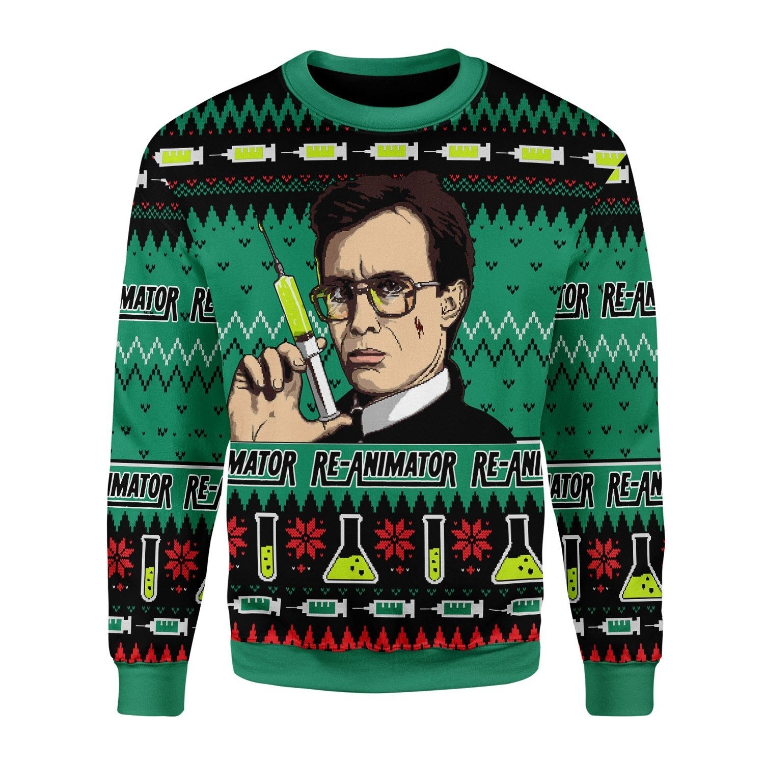 Gearhomies Christmas Unisex Sweater Re-animator 3D Apparel