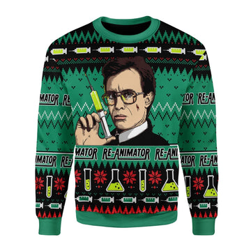 Gearhomies Christmas Unisex Sweater Re-animator 3D Apparel