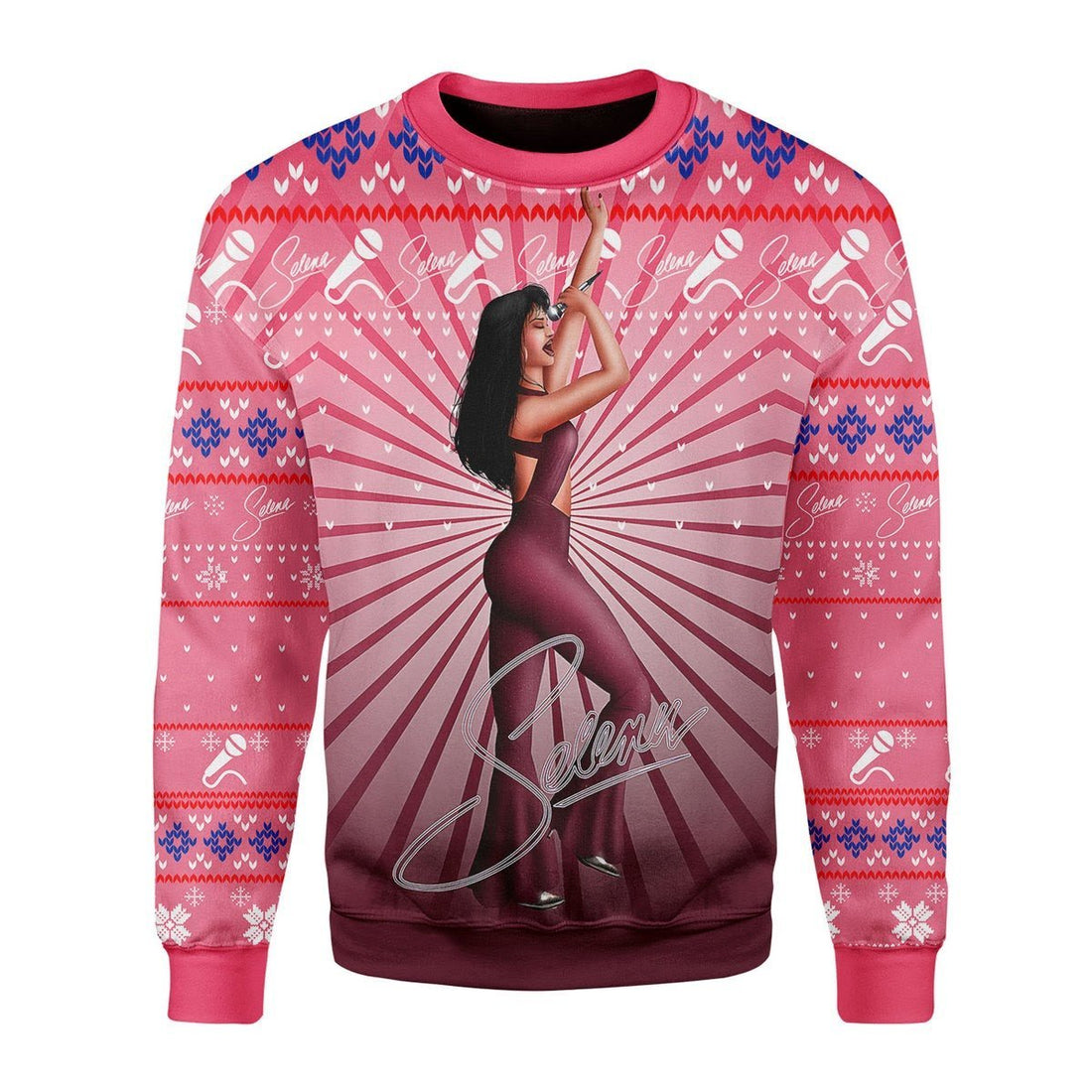 Gearhomies Christmas Unisex Sweater Selena Quintanilla 3D Apparel