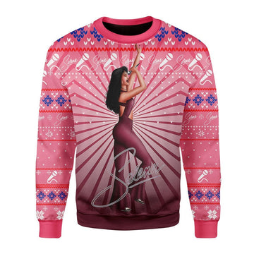 Gearhomies Christmas Unisex Sweater Selena Quintanilla 3D Apparel
