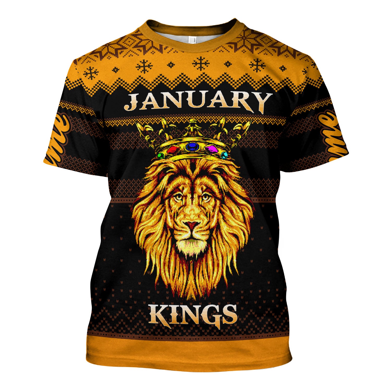 CustomsPig Personalized Tops January Guy Kings Are Born In January All Over Printed