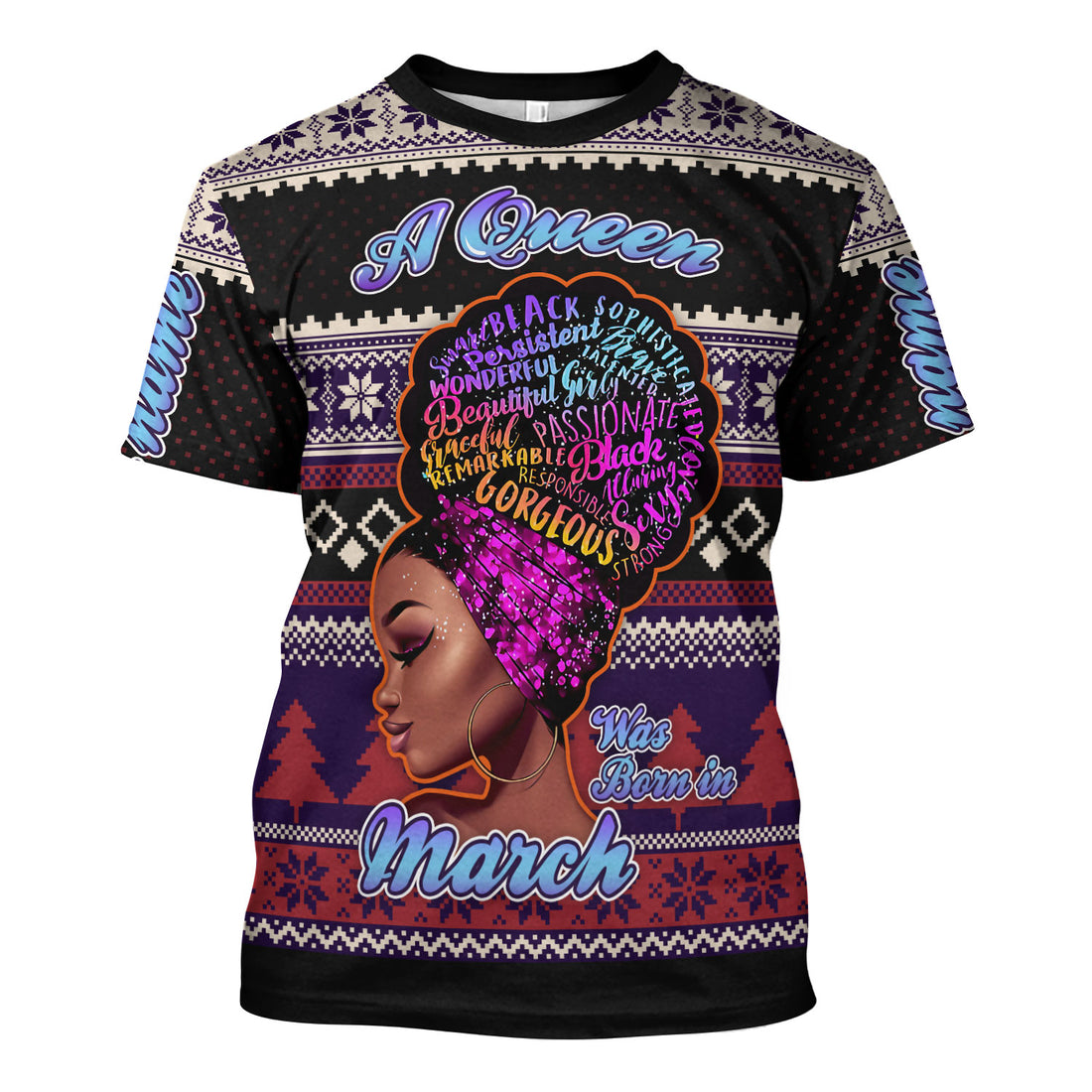 CustomsPig Personalized T-Shirt March Girl All Over Printed