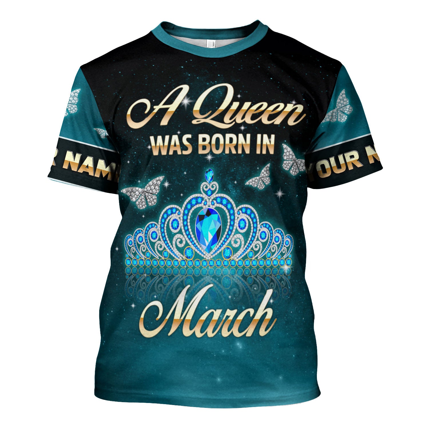 CustomsPig Personalized Tops March Girl All Over Printed