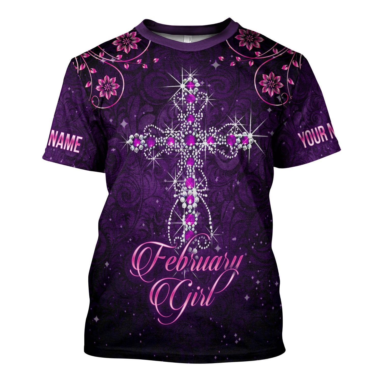 Personalized Tracksuit I Am A February Girl All Over Printed