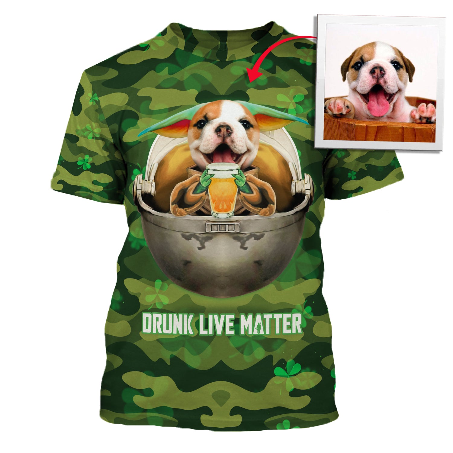 Customized Photos Clothing Saint Patrick Days Drunk Live Matters