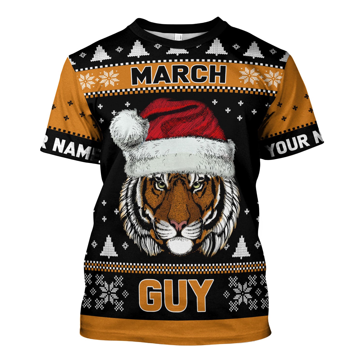 CustomsPig Personalized T-Shirt March Guy All Over Printed