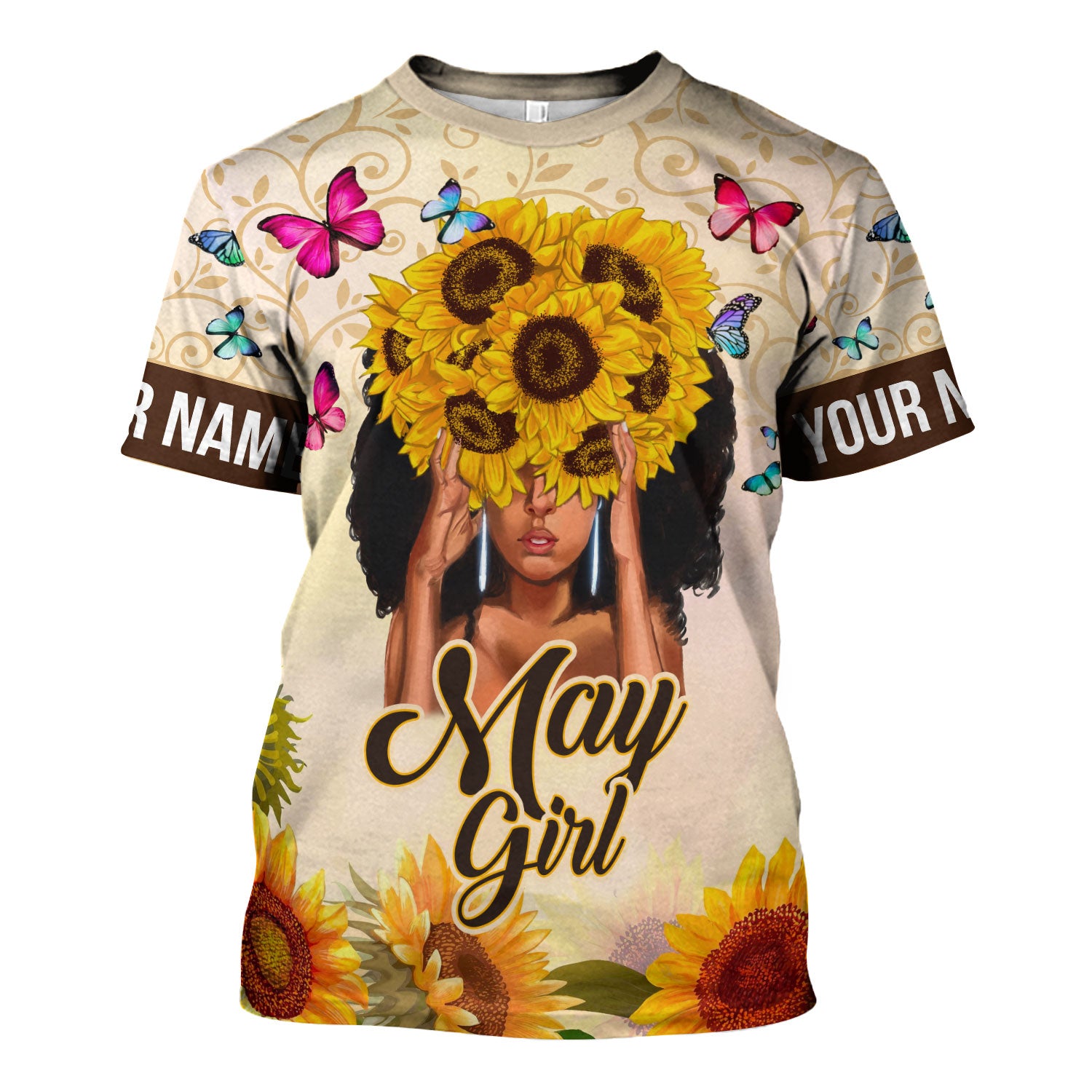 CustomsPig Personalized Tops May Girl All Over Printed